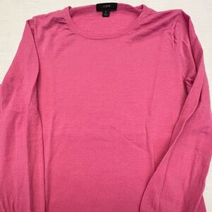 J. Crew Pink Women's Merino Wool Sweater--Size S